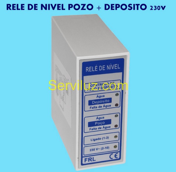 Rele de Nivel Pozo y Deposito Control Nivel de Liquidos 230V